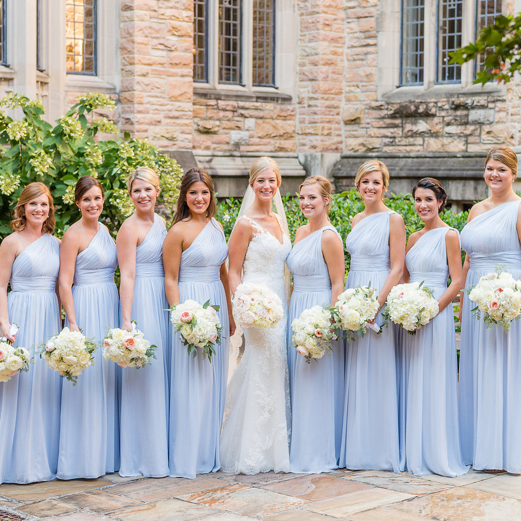 bridesmaid dress light blue